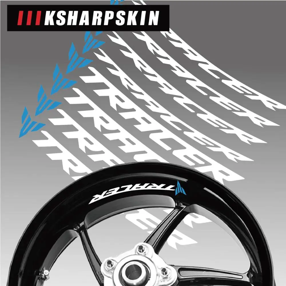 Высококачественная наклейка с логотипом на обод мотоцикла светоотражающие