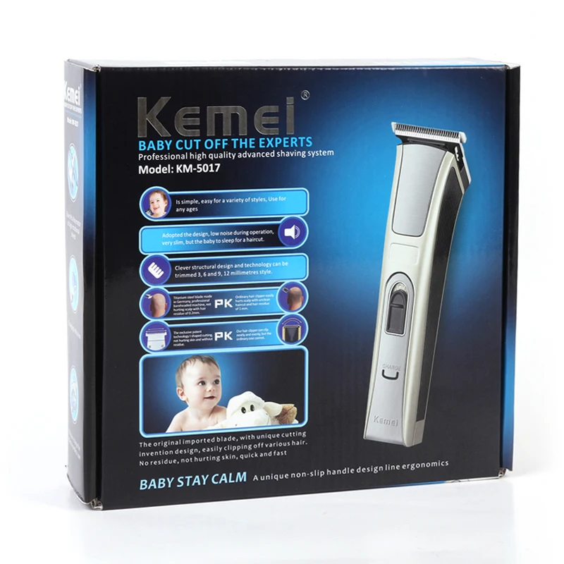 

KEMEI KM-5017 Hair Clipper High Power Waterproof Hair Trimmer Professional Hair Cutting EU Plug Charging Beard Trimmer