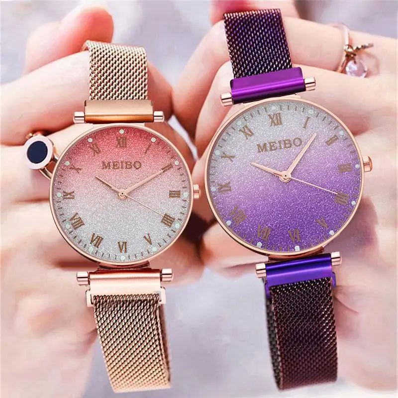 

Women Watch 2020 New Fashion Wild New Watch Milan Magnet Buckle Luxury Fashion Ladies Luminous Rome Quartz Movement Watches