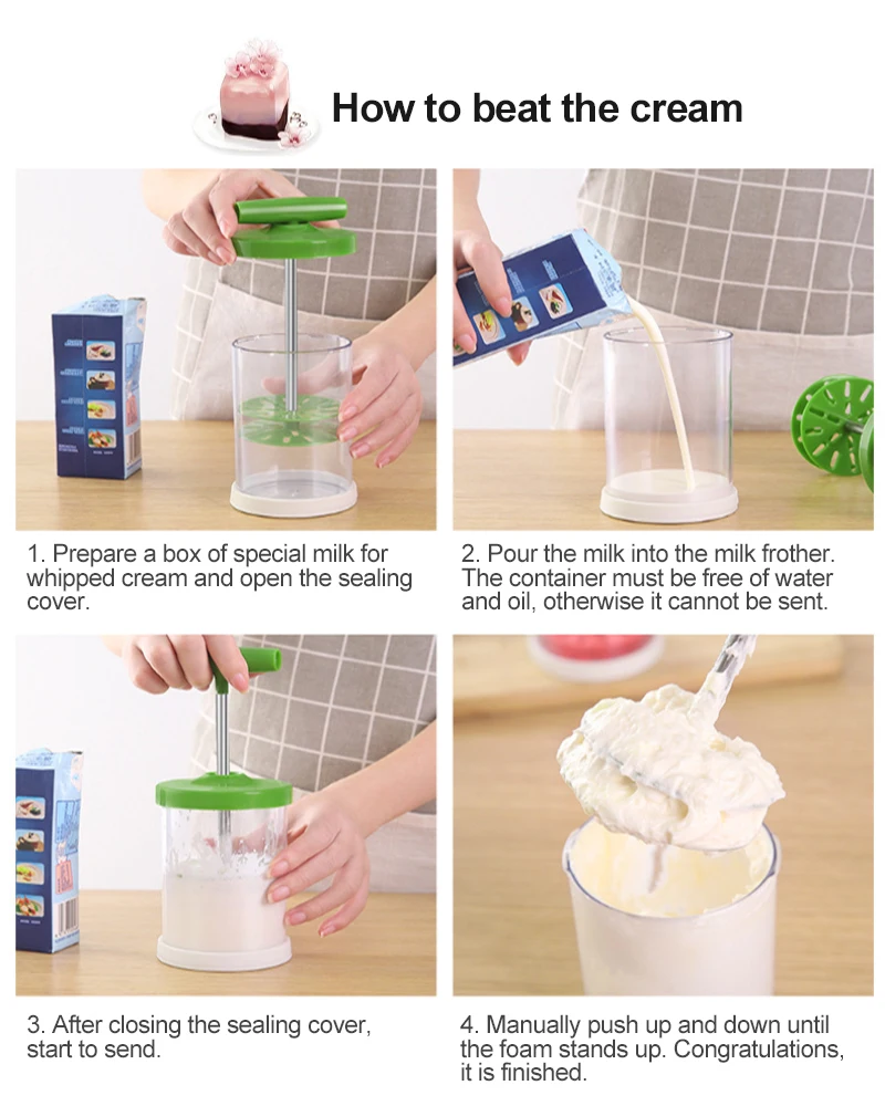 ABS ручной молочный пенообразователь насос крем Виппер магазин кухонные кувшины