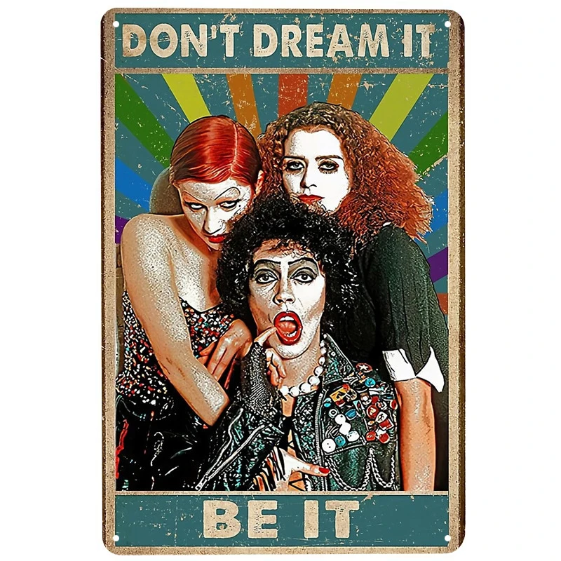 

Rocky Do not dream it printed Metal Signs Retro Tin Signs Funny Poster Decor for Bar Pub Club Decoration for Living Room Home