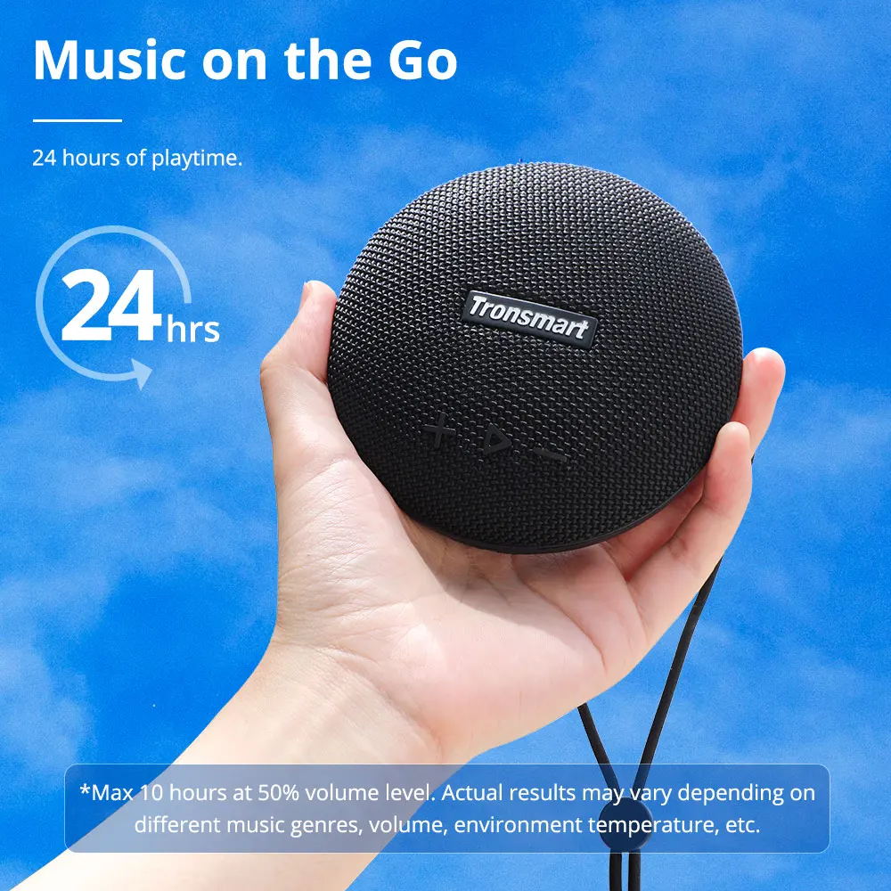 Tronsmart Splash 1 True Wireless Speaker with Dual Drivers Bluetooth 5.0 IPX7 Waterproof 24-hour Playtime Portable | Электроника