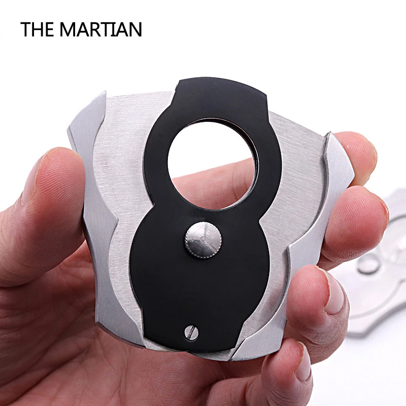 NEW 1pcs Cigar Cutter Portable Stainless Steel Pocket Size Smoke Knife Scissors Cigar Accessories V-Cut Clipper for men