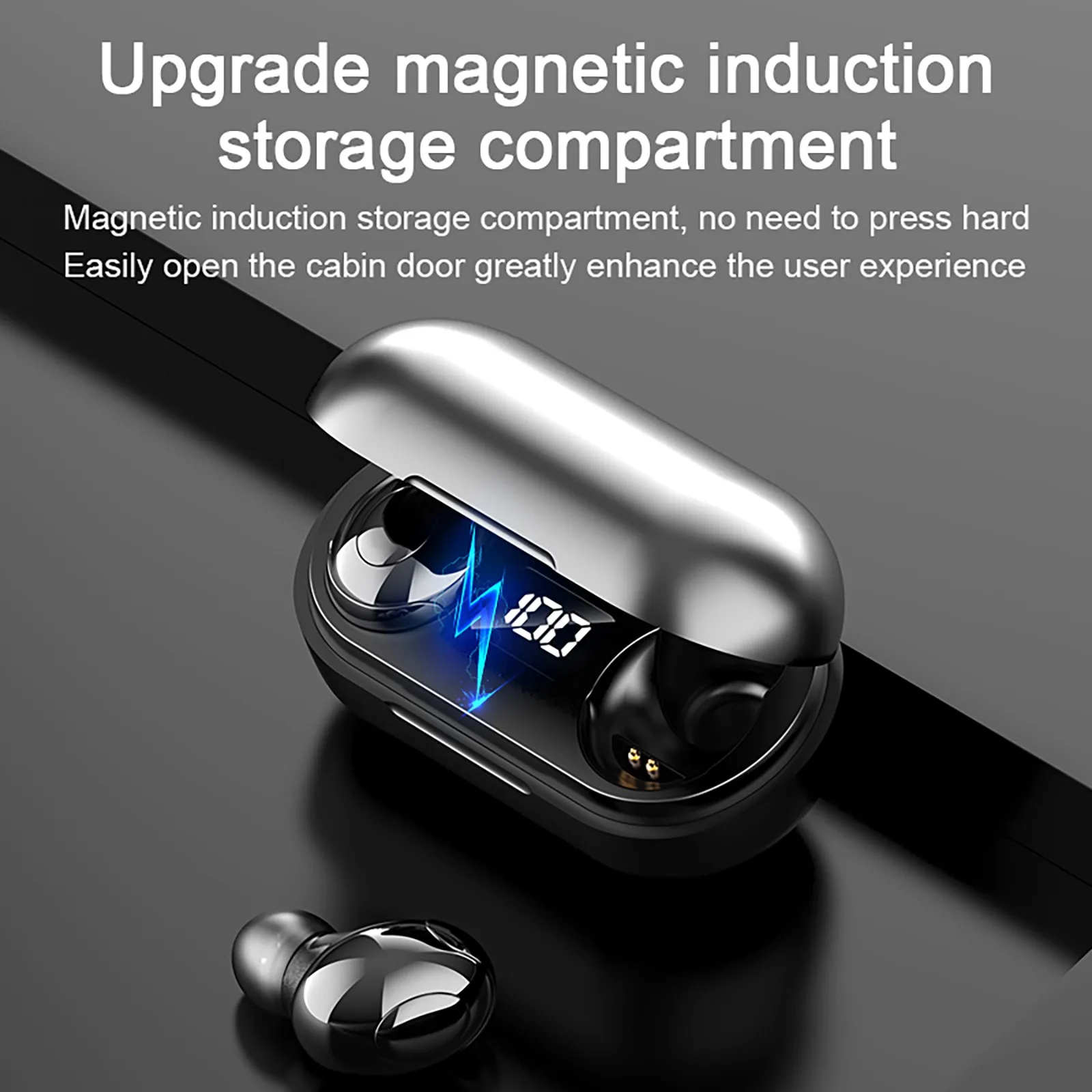 T8 Bluetooth Earphones Wireless Headphones With Mic HIFI Stereo Earbuds LED Waterproof Sports Headset For iPone Samsung Xiaomi |