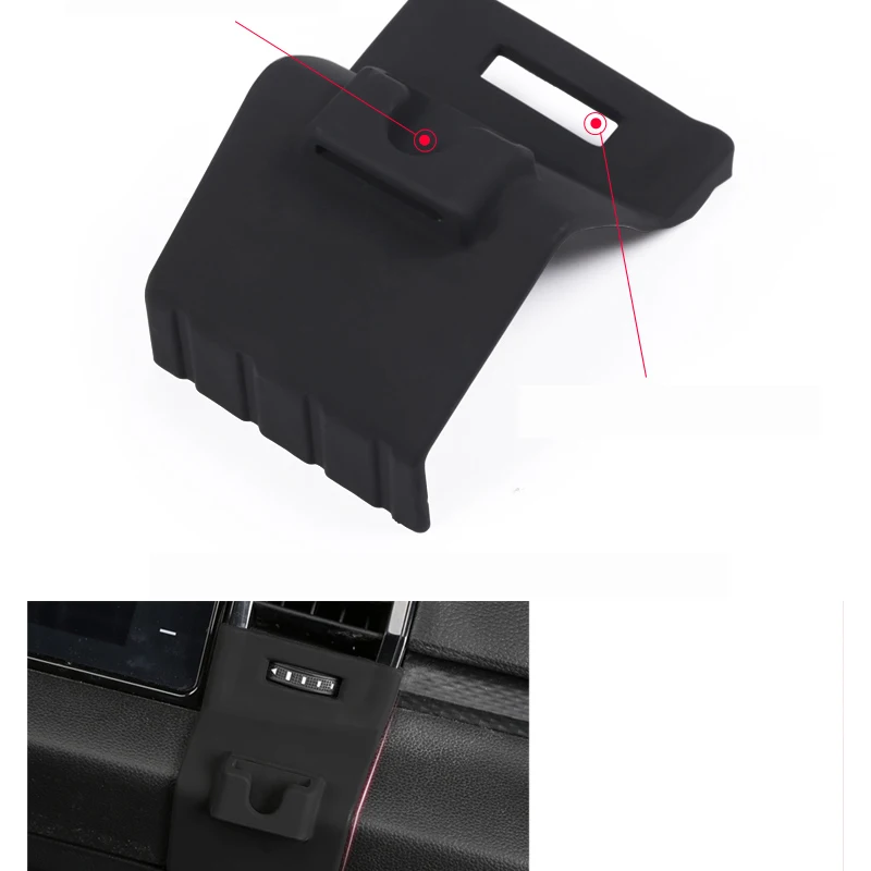 

Lsrtw2017 Car Dashboard Cellphone Holder Trims for Skoda Kodiaq Karoq Gt 2016 2017 2018 2019 2020 Interior Accessories