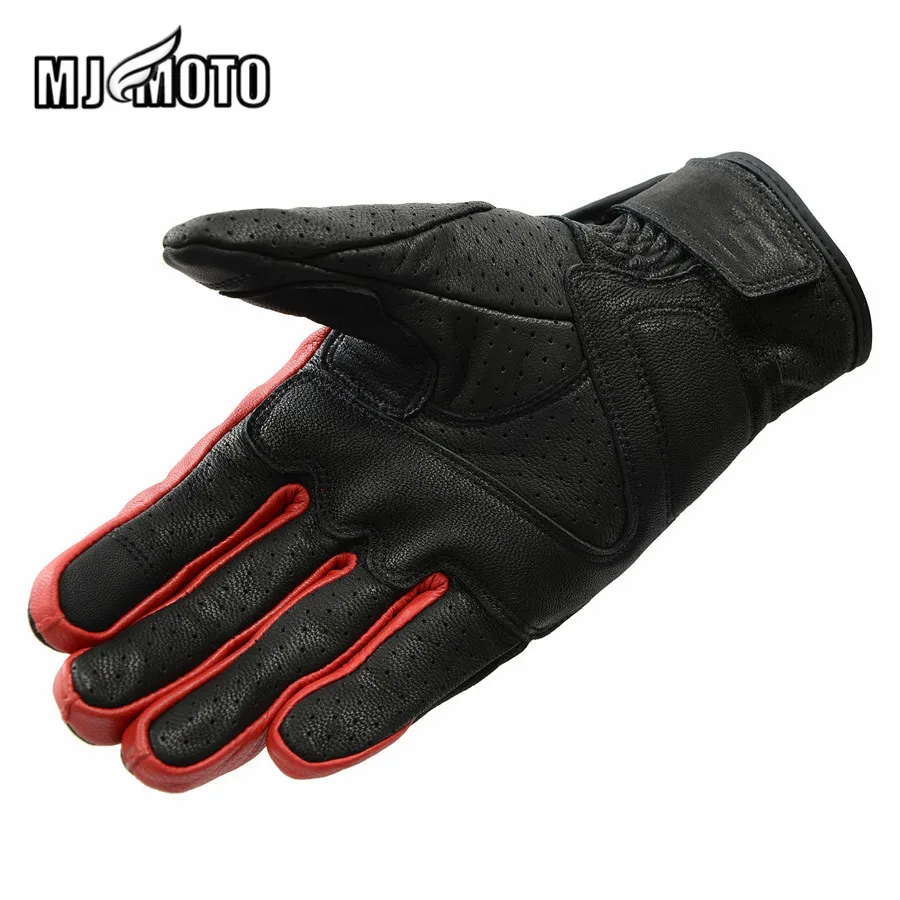 Перфорированные мотоциклетные кожаные перчатки SSPEC для мотокросса с сенсорным