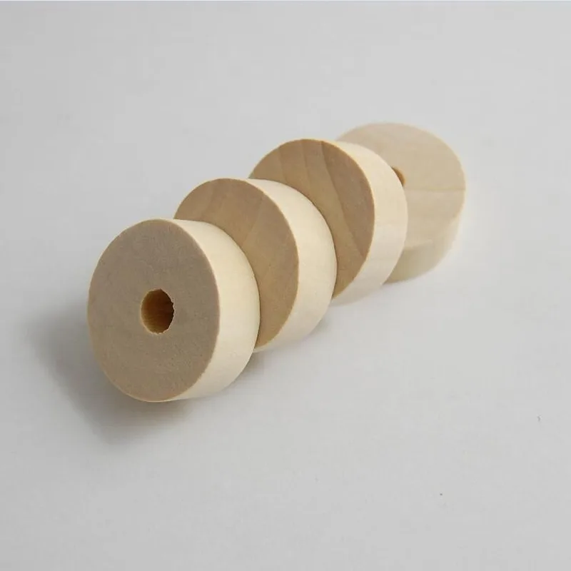 10PCS Round Ring Wood Slices for DIY Charm Pendant Crafts Scrapbooking Hanging Home Decor Wooden Embellishment | Дом и сад