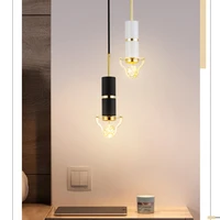 modern crystal led pendant lamp for home dining room kitchen black ceiling light nordic chandelier hanging restaurant fixture