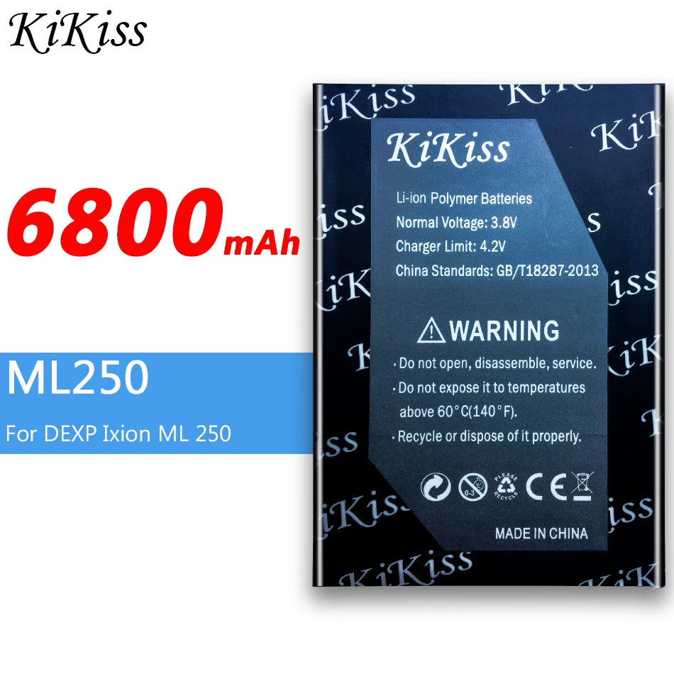 6800 мАч высокой Ёмкость мобильный телефон Батарея для DEXP Ампер м Ixion ML 250 /
