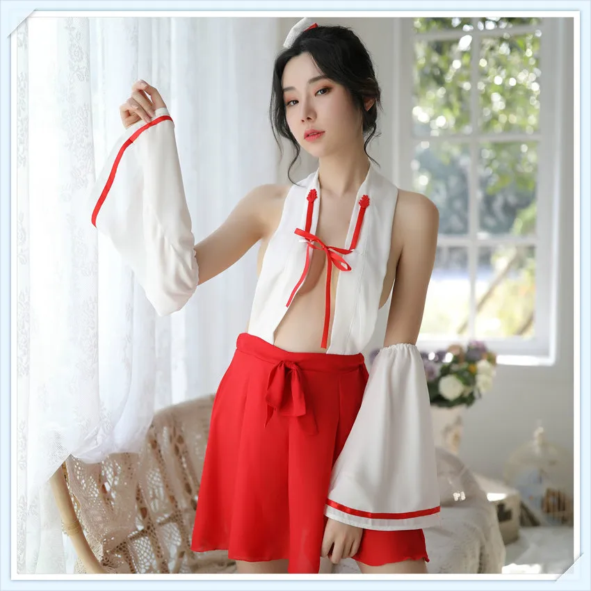 

FX New Sexy Lingerie Pajamas Retro Hanfu Suit Sexy Nightclub Performance Clothes Night Skirt sexy nightwear