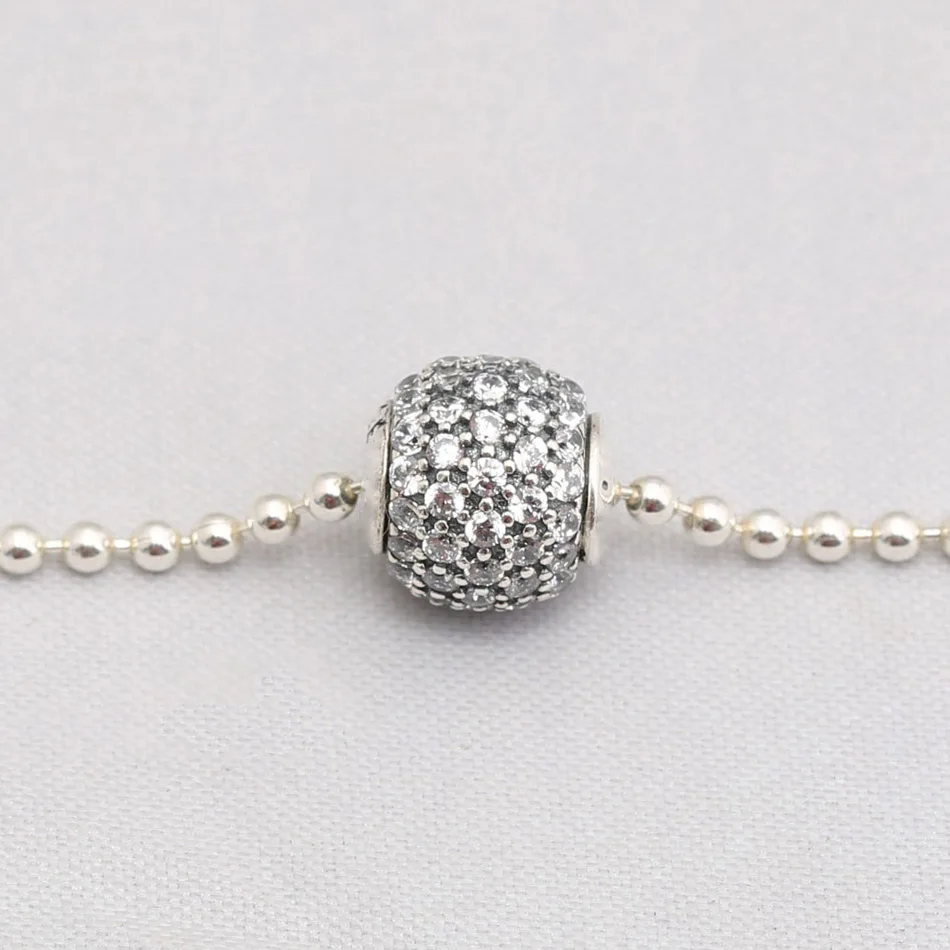 

Essence Bead S925 Silver GENEROSITY Charm Clear CZ For Essence Bracelet Bangle Lady Jewelry Gift Small Hole