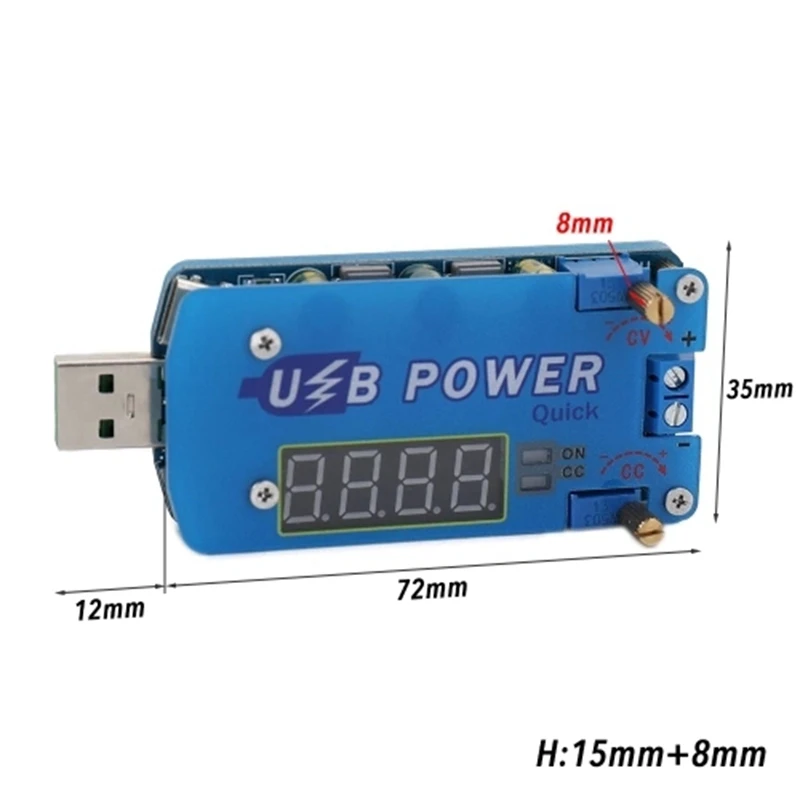 Топ Dc В 15 Вт Регулируемый Usb Шаг вверх вниз мощность Cvcc понижающий повышающий