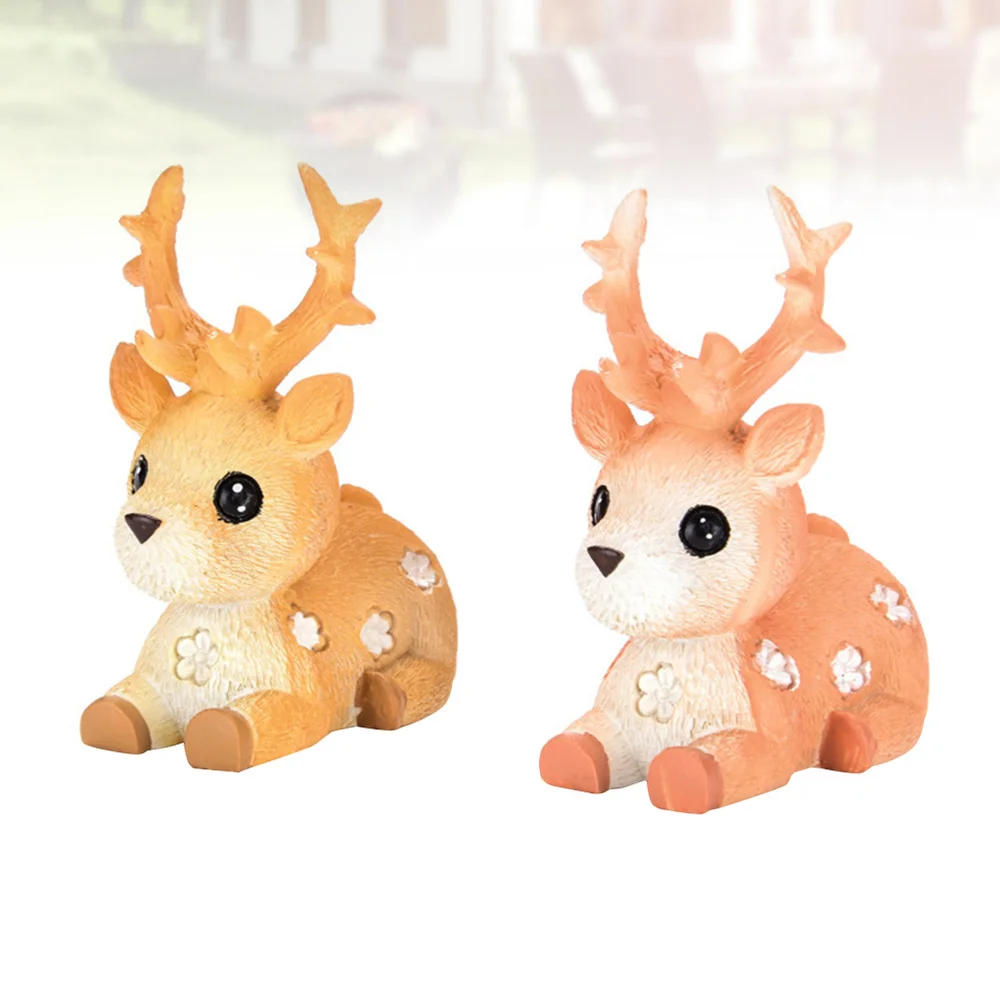2 шт. Детские модели с изображением оленя вечерние украшения для рабочего стола