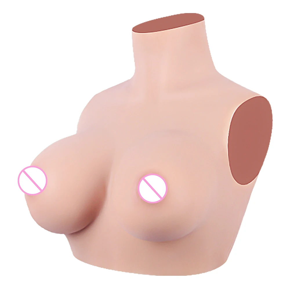 Азазель B G чашка с высоким воротником силиконовые поддельные груди пластина