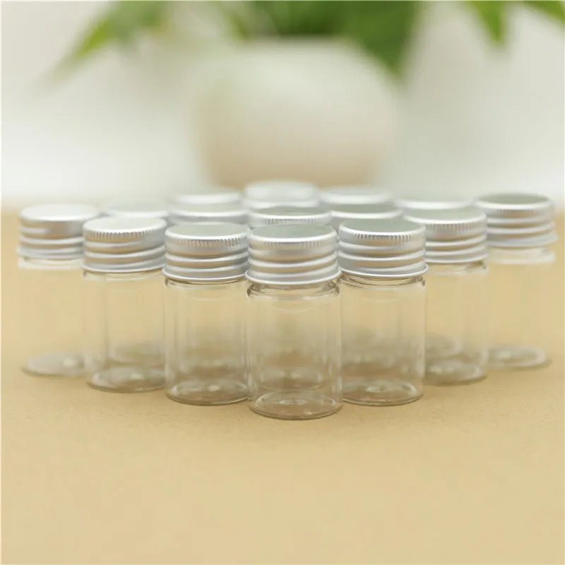 

50 pcs/lot 30*50mm 20ml Glass bottle Silver Screw Cap Test Tube Tiny Storage Containers Small Glass Jars Spice DIY Gift Vial