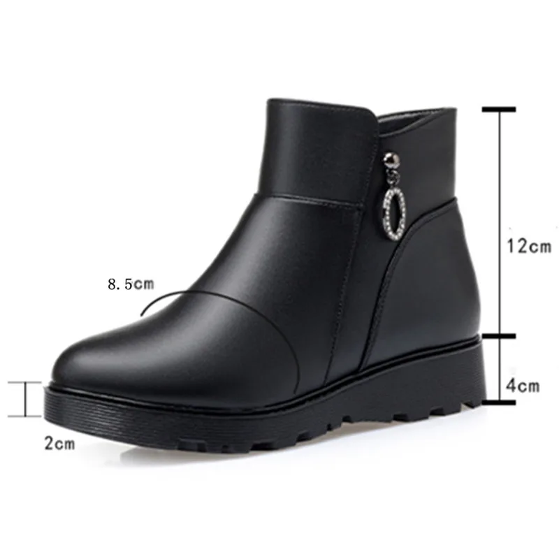 AIYUQI обувь для мам зимние женские теплые ботинки Нескользящая шерстяная на