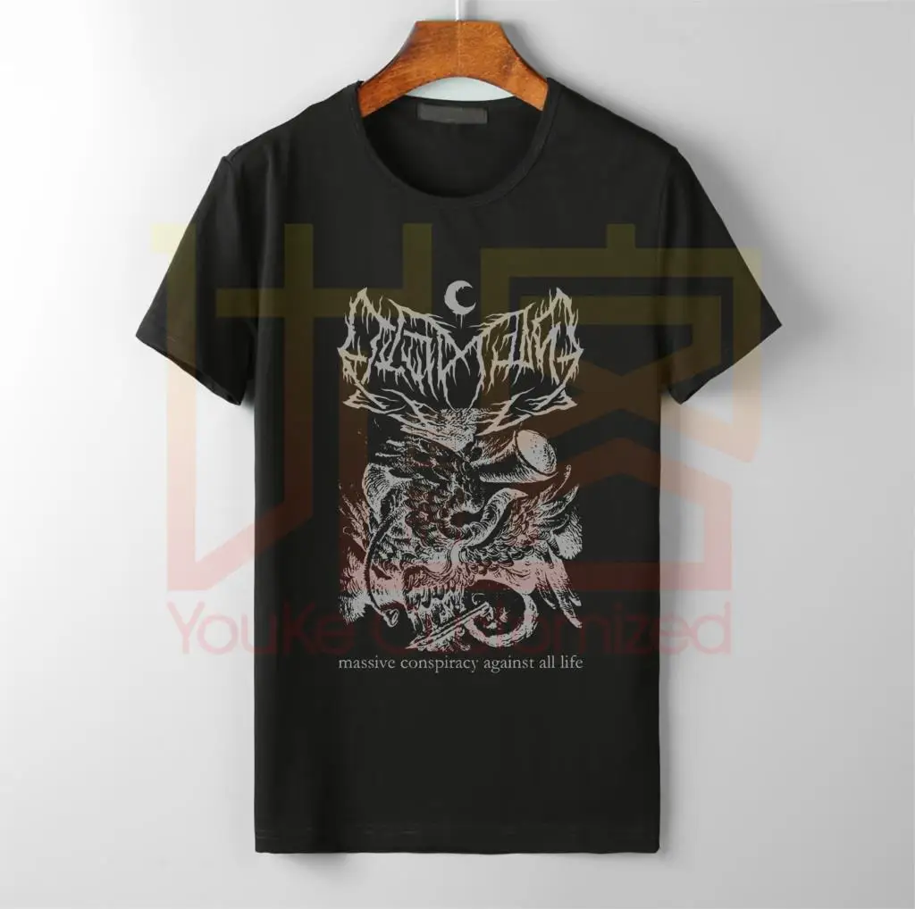 Футболка Leviathan 'Conspiracy Seraph' (черная) новинка и официальный!|Мужские футболки| |