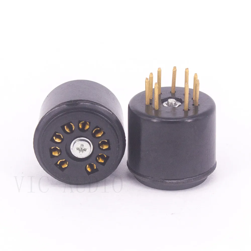 2 шт. 9 штифтов DIY усилитель увеличительная розетка для ECC81 ECC82 ECC83 12AX7 6CG7 6922 6DJ8