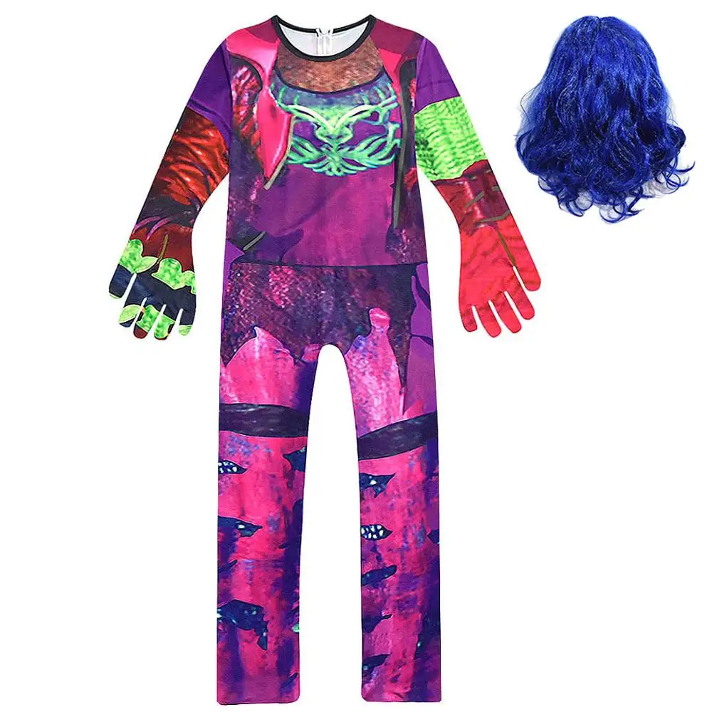 Нарядные Костюмы для девочек с изображением потоков мал Детские костюмы косплея