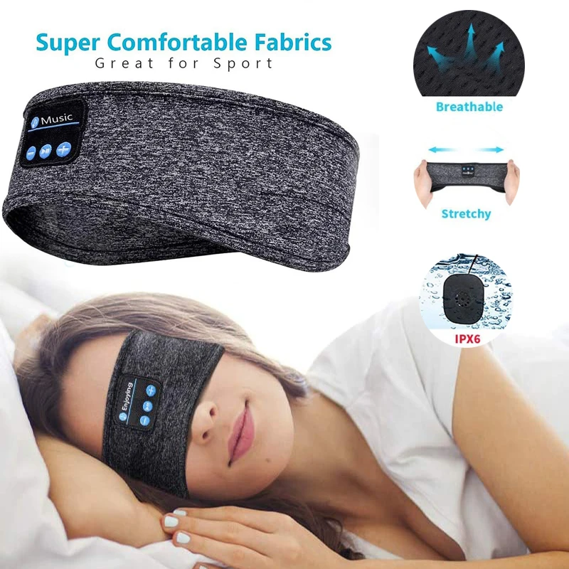 

Headband Sports Yoga Fitness Running Stereo Earphone Headscarf Headband Music Sleep Headset Wireless Bluetooth 5.0 Headphone
