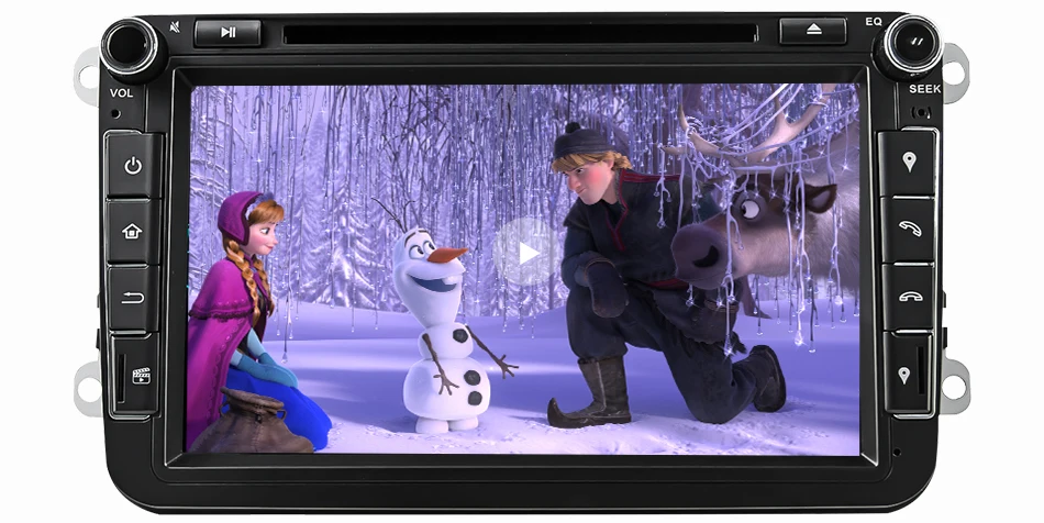 Eunavi 2 din Android 9 автомобильный dvd-плеер для VW Passat CC Polo GOLF 5 6 Touran EOS T5 Sharan Jetta Tiguan gps навигация радио DSP
