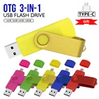 Флеш-накопитель usb 3 в 1, 64321684 ГБ, OTG2.0