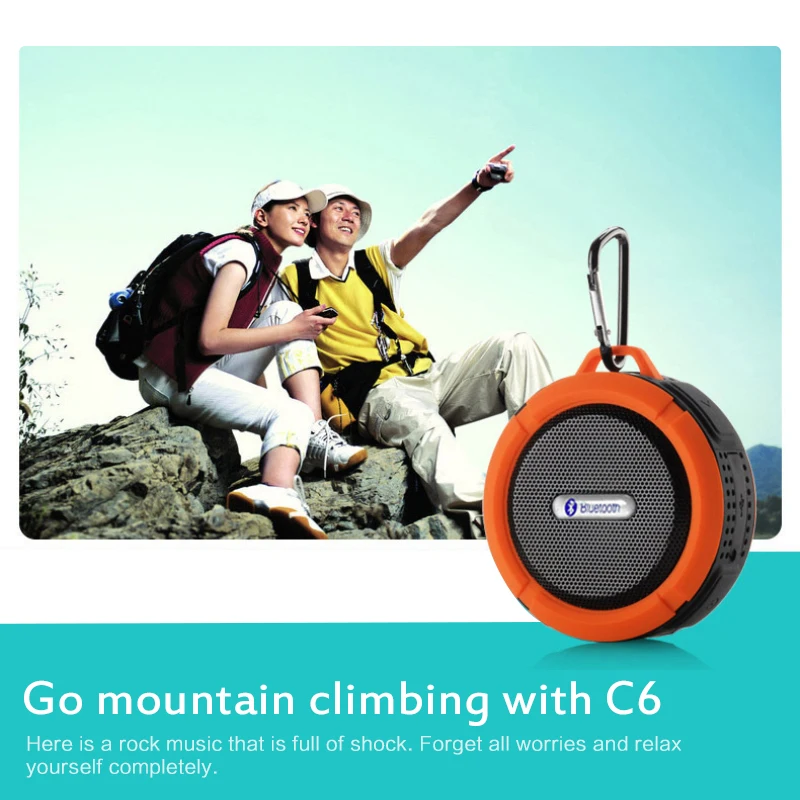Мини Портативный TF сабвуфер C6 водонепроницаемый Bluetooth-динамик с большой