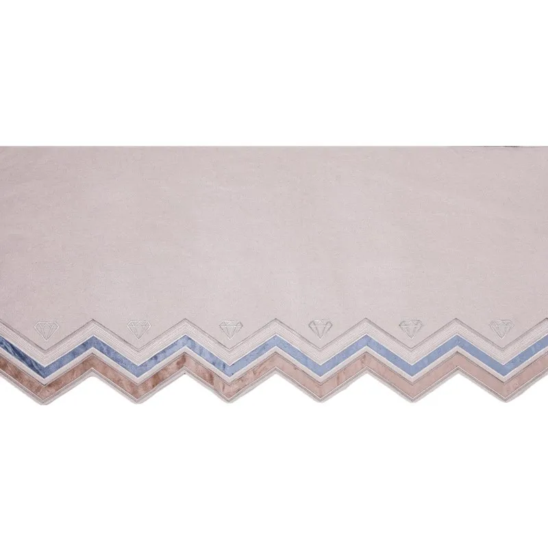 Простой Римский балдахин с алмазным рисунком шениль синий/серый/зеленый для окон