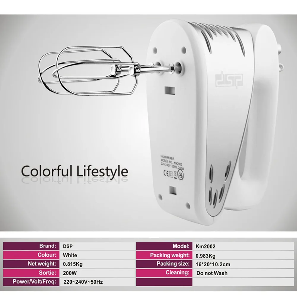 220v200w бытовой ручной Электрический венчик мини для взбивания крем яичным белком