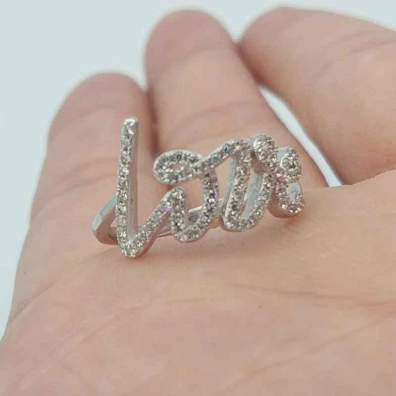 Кольцо женское из серебра 100% пробы с логотипом|Кольца| |