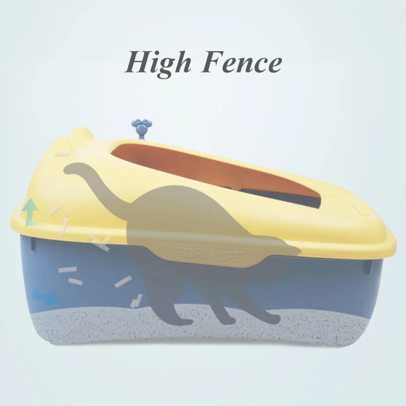 Pet Bingo 51 см ящик для кошачьего туалета с защитой от брызг кошачий Туалет