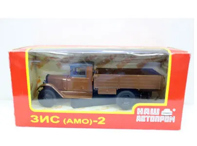 3nC-AMO-2-Brown Классическая 1:43 шкала литья под давлением сплав Металл Винтаж русский грузовик миниатюрный моделирование статические Автомобили Модель дисплей коллекция - Цвет: 3nC-AMO-2-Brown