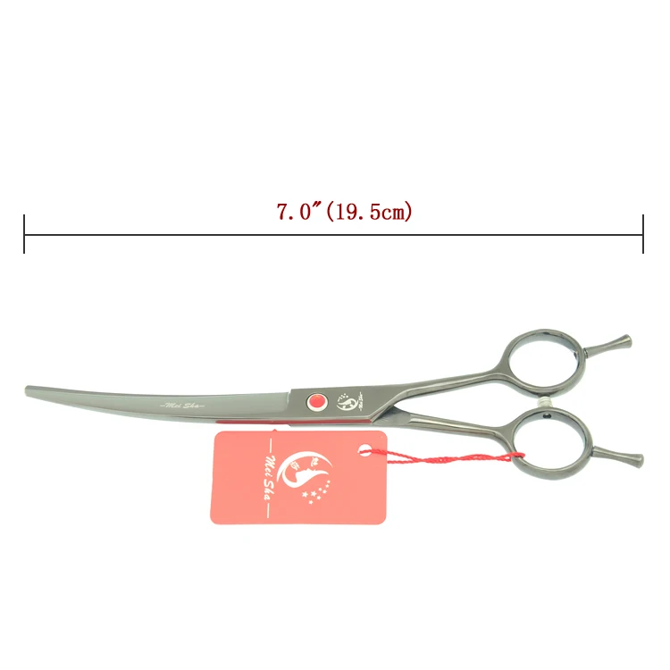 

Meisha 7 inch Professional Pet Dog Grooming Scissors Kit Japan 440c Animals Hairdressing Cutting Tools Cat Curved Shears B0028A