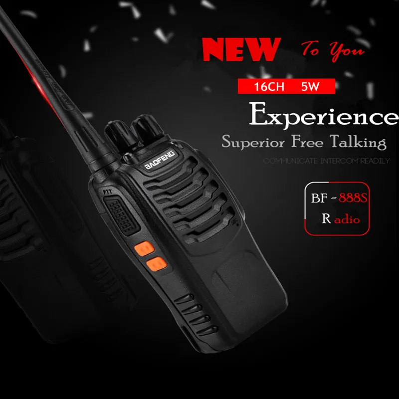 1PC or 2PCS Baofeng BF-888S Walkie Talkie 888s UHF 5W 400-470MHz BF888s BF 888S H777 Cheap Two Way Radio with USB Charger H-777 | Мобильные