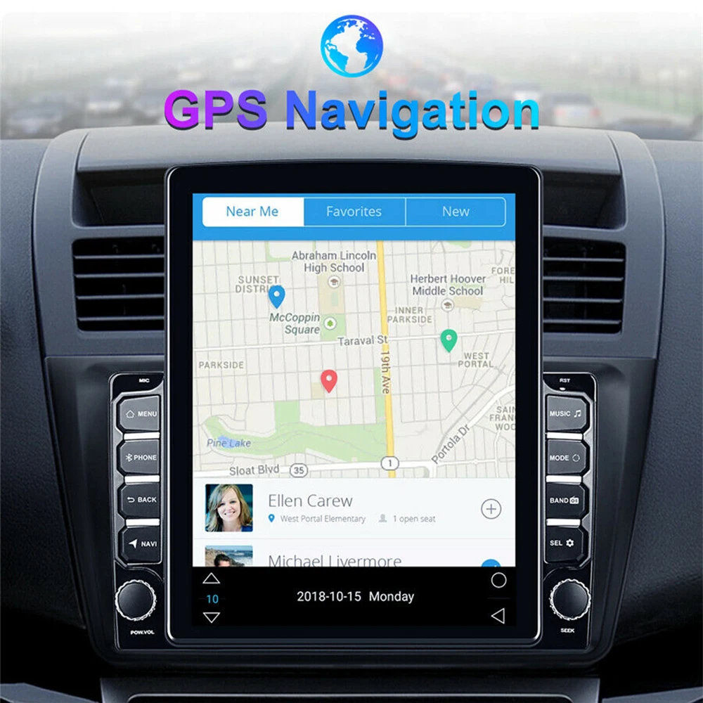 Автомагнитола 2 din на Android 9 1 MP5 плеер 7 дюйма HD 16 ГБ 4 ядра GPS навигация автомобильный