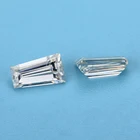 Оптовая продажа, размер 2x3x4 мм, белый цвет D VVS1, цветной Муассанит трапециевидной формы, свободный камень с сертификатом