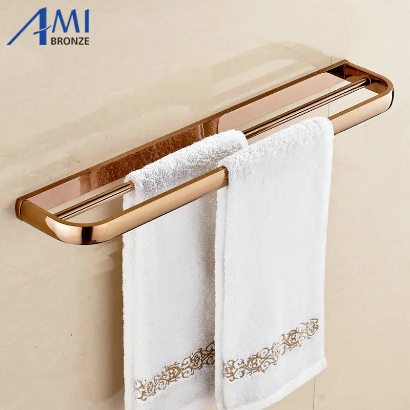 Серия FZ розовое золото полированные толстые аксессуары для ванной комнаты набор