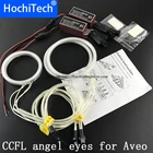 Фара HochiTech ccfl с ангельскими глазами, белая фара 6000k ccfl с кольцами с ореолом для Chevrolet Sonic T300 2011 2012 2013 2014 2015