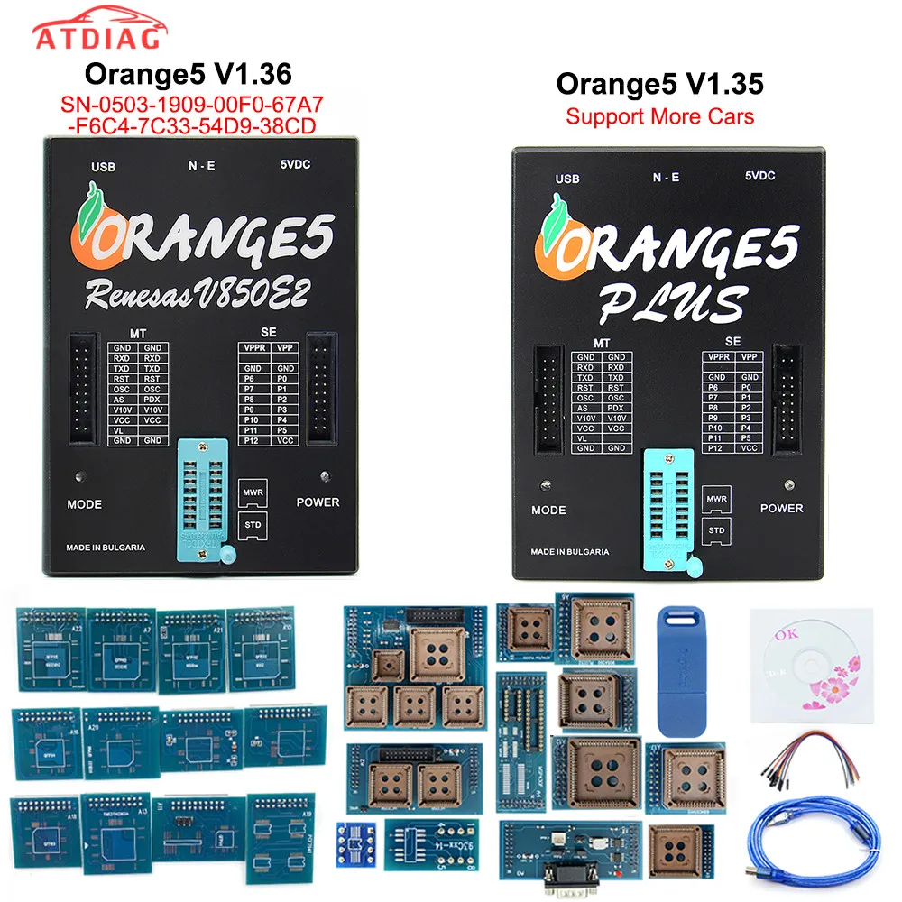 Лучший V1.36 Orange5 программатор системного блока управления OEM оранжевый 5 Полный