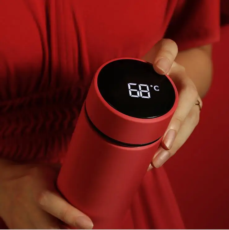 Термос из нержавеющей стали с дисплеем температуры 304 450 мл|Бутылки для воды| |