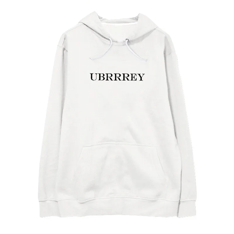 Прямая покупка белые толстовки женские хип-хоп Повседневный пуловер с капюшоном