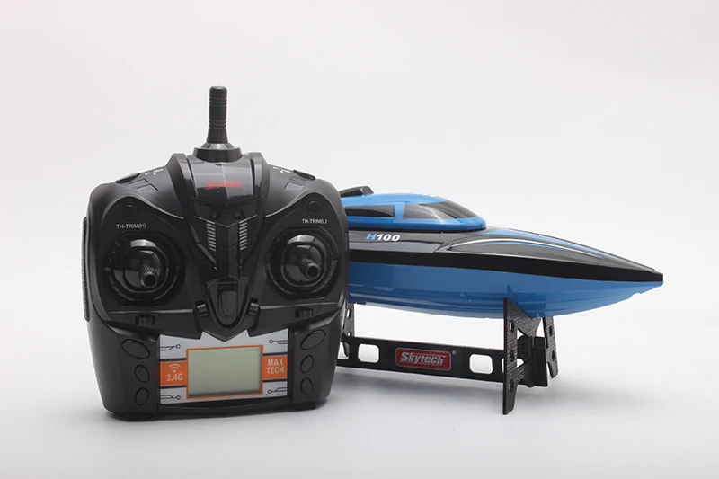 Рождественская игрушка TKKJ H100 2,4G RC лодка 180 градусов флип высокоскоростная электрическая RC гоночная лодка для бассейнов озера и приключений на открытом воздухе