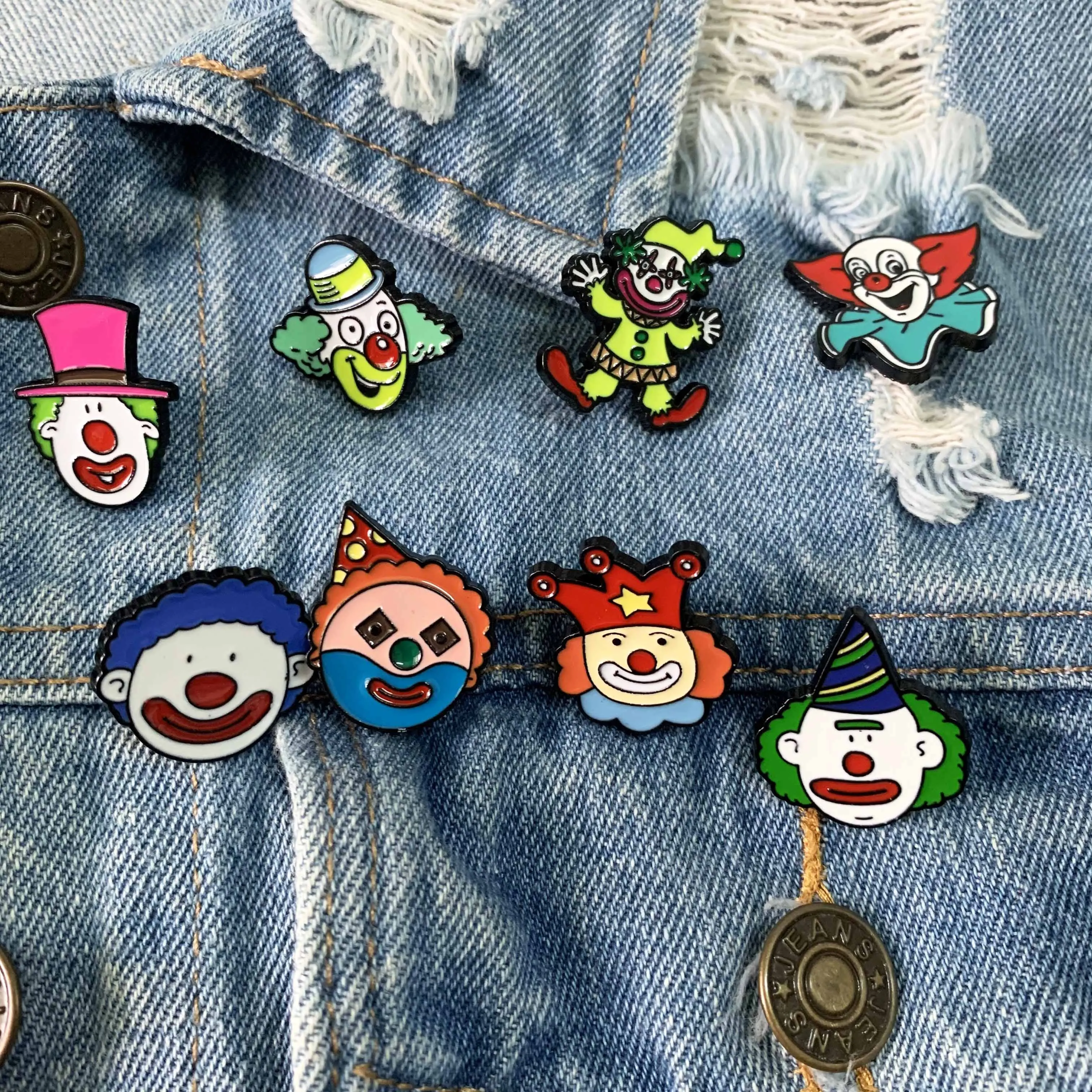 Детская эмалированная брошь в виде клоуна для мальчиков | Украшения и аксессуары