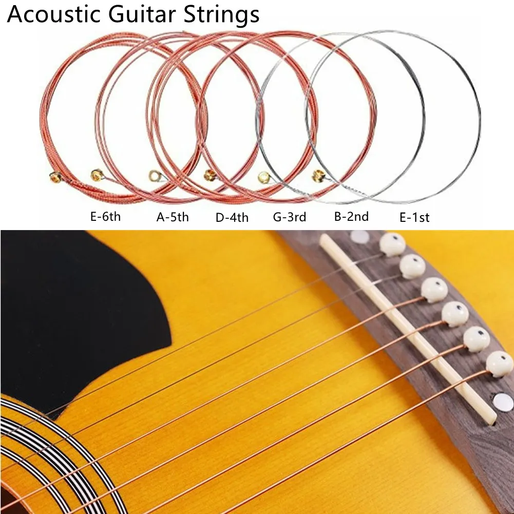 

1pcs Acoustic Guitar Strings E B G D A Single String Gauges 012 014 024 027 035 040 Steel Core Proprietary anti-rust coat