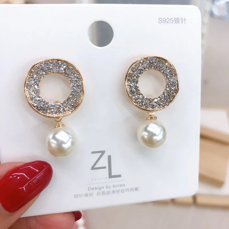 Очаровательные серьги S925 в стиле пост Мода темпераментные новые женские с