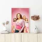Задний плакат для средних девушек, Художественная Картина на холсте, настенные картины, домашний декор гостиной (без рамки)