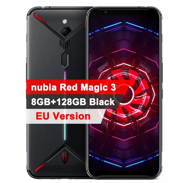 8GB 128GB Black Глобальная версия, Смартфон zte nubia Red Magic 3, 6,65 дюймов, Snapdragon 855, фронтальная, 48 МП, 8 ГБ, 128 ГБ, 5000 мАч, игровой мобильный телефон - Цвет: 8GB 128GB Black