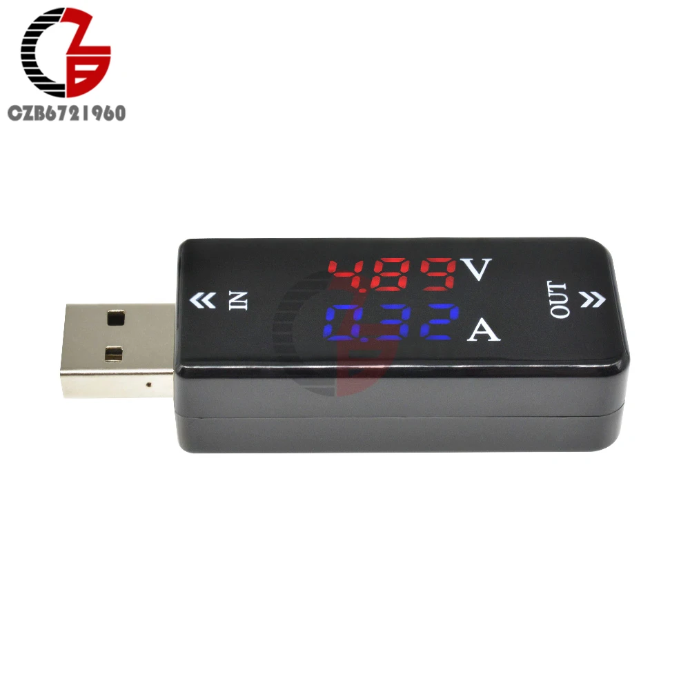 USB тестер 3 Бит светодиодный цифровой вольтметр амперметр для автомобиля ПК