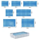 Крышка для бассейна прямоугольнаякруглая на солнечной батарее, летняя водонепроницаемая, Пылезащитная, ПЭ пузырчатая пленка, одеяло, аксессуар, крышка для бассейна