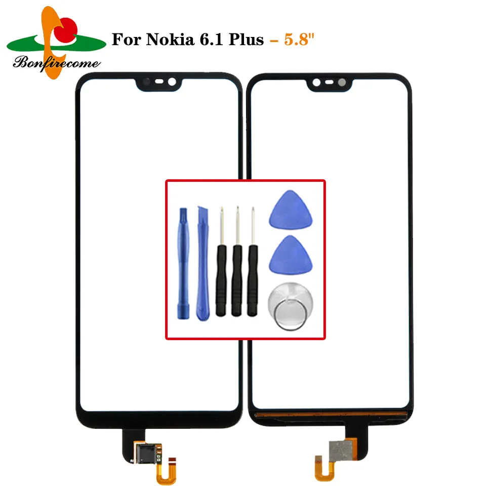 

For Nokia 6.1 Plus Touch Screen Sensor Panel LCD Display Glass Digitizer Replacement Spare Repair Parts